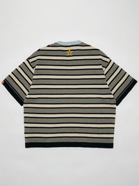 BORDER S/S TEE -BLACK-