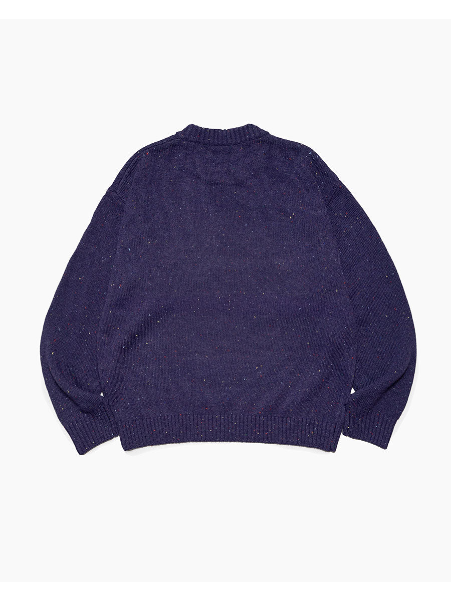 DOG KNIT -NAVY-