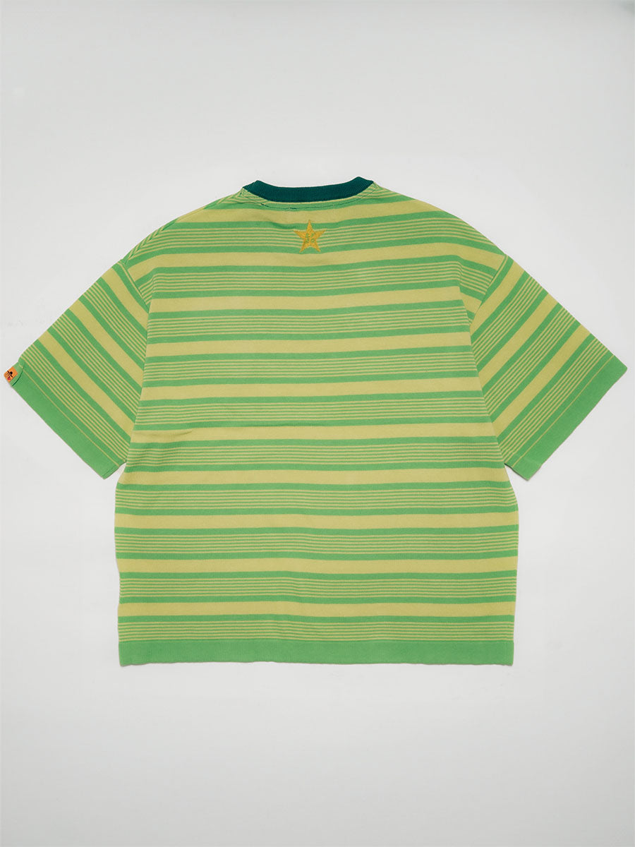 BORDER S/S TEE -GREEN-