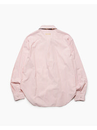 KNIT TIE LS SHIRT -STRIPE2(PINK)-