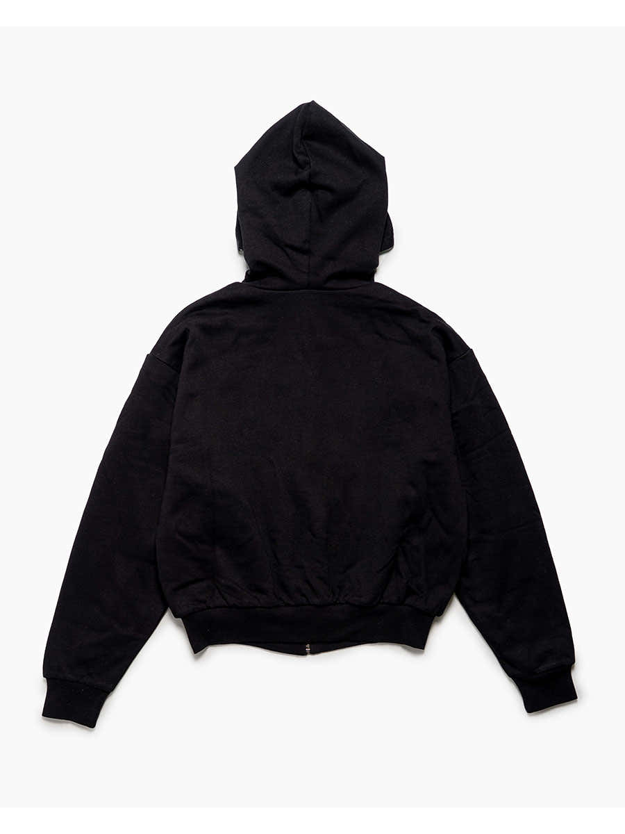 REVERSIBLE HOODIE -BLACK-