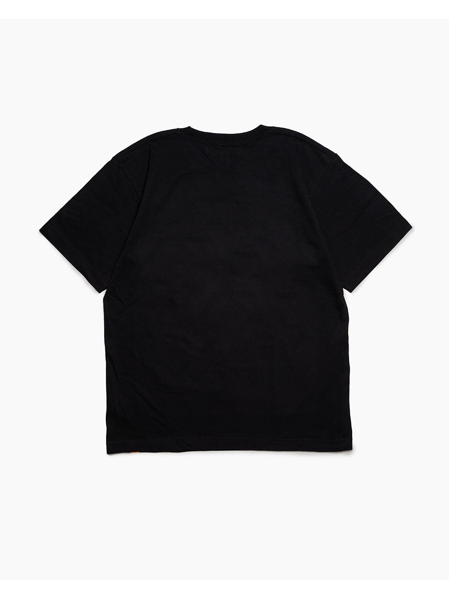 ICON FLOCKING SS TEE -BLACK-