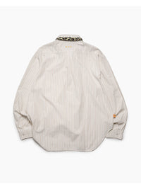 KNIT TIE LS SHIRT -STRIPE(IVORY)-