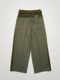 BELT TROUSERS -OLIVE-