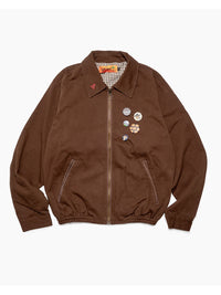 BLOUSON -BROWN-