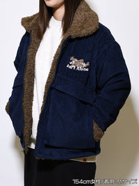 REVERSIBLE RANCH JKT -NAVY-