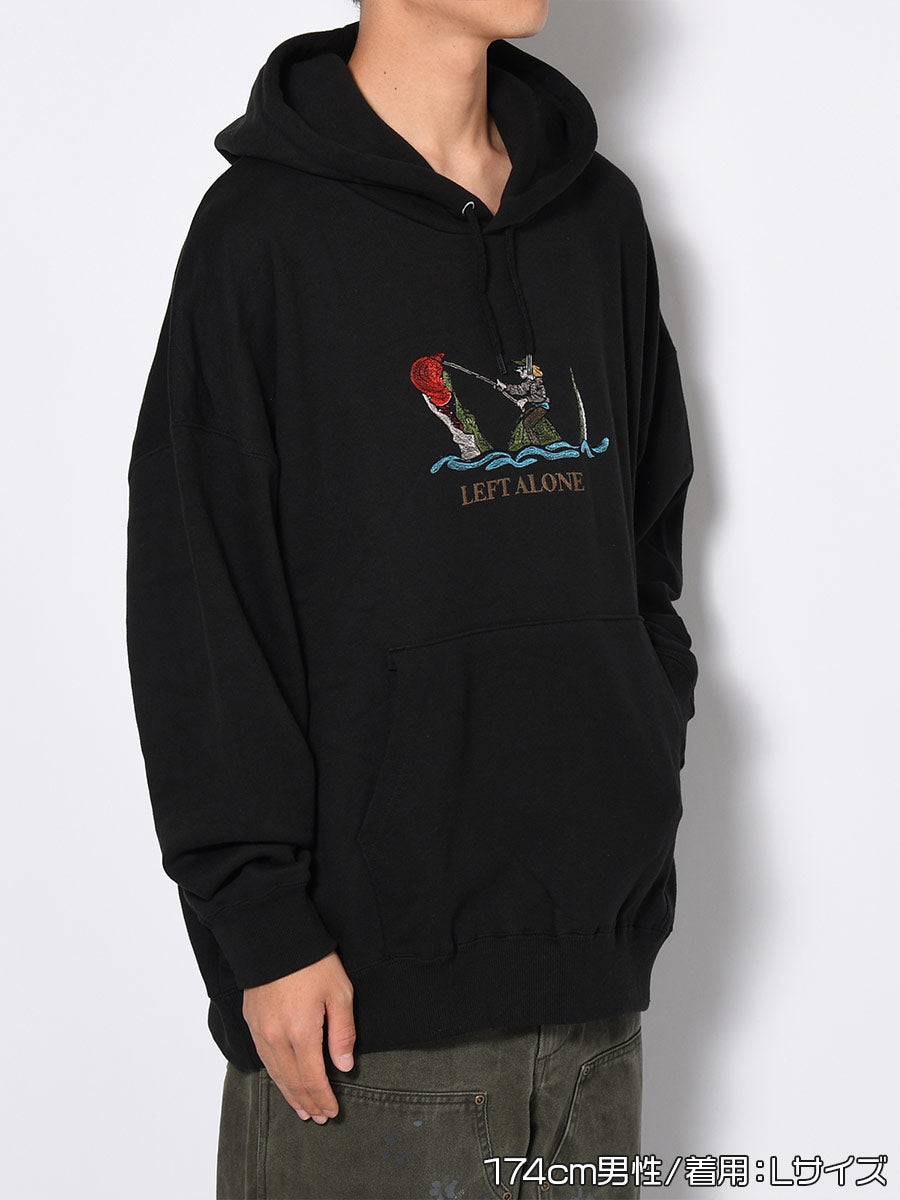 CROCODILE HOODIE -BLACK-