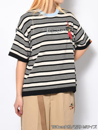 BORDER S/S TEE -BLACK-