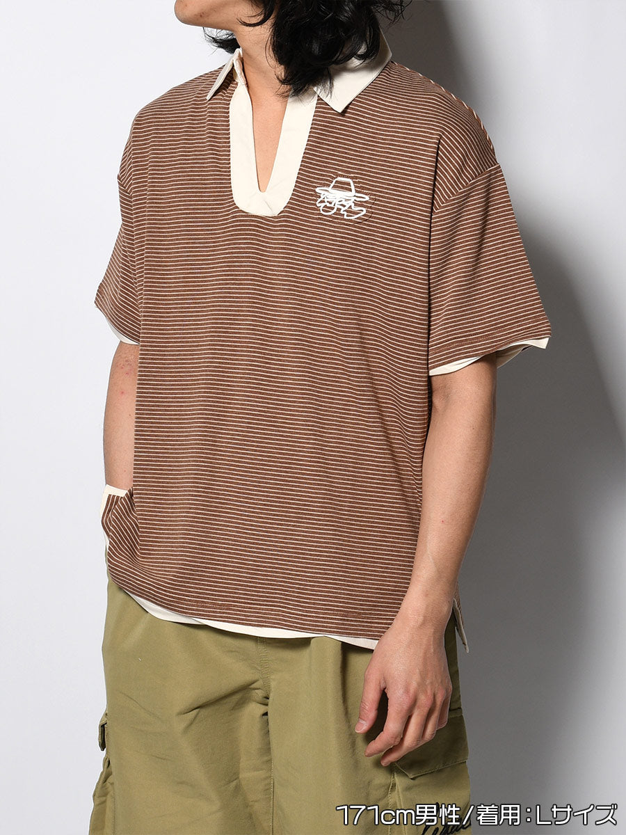 BORDER SS SKIPPER SH -BROWN-