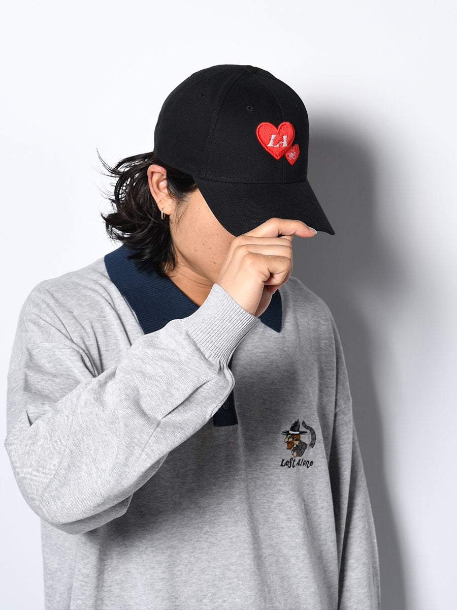 HEART CAP -BLACK-