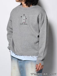 CREW KNIT -GREY-