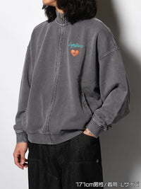 STAND ZIP SWEAT -GREY-