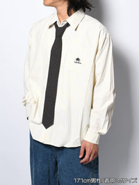 TIE L/S SHIRT -LIGHT YELLOW-