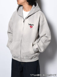 HEART ZIP PARKA -IVORY-
