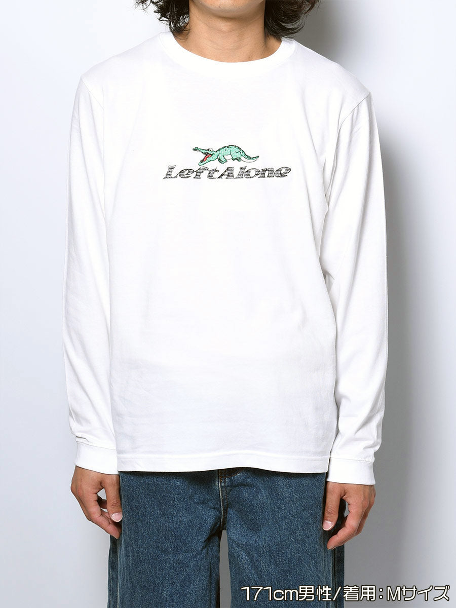 CROCO GIRL L/S TEE -WHITE-