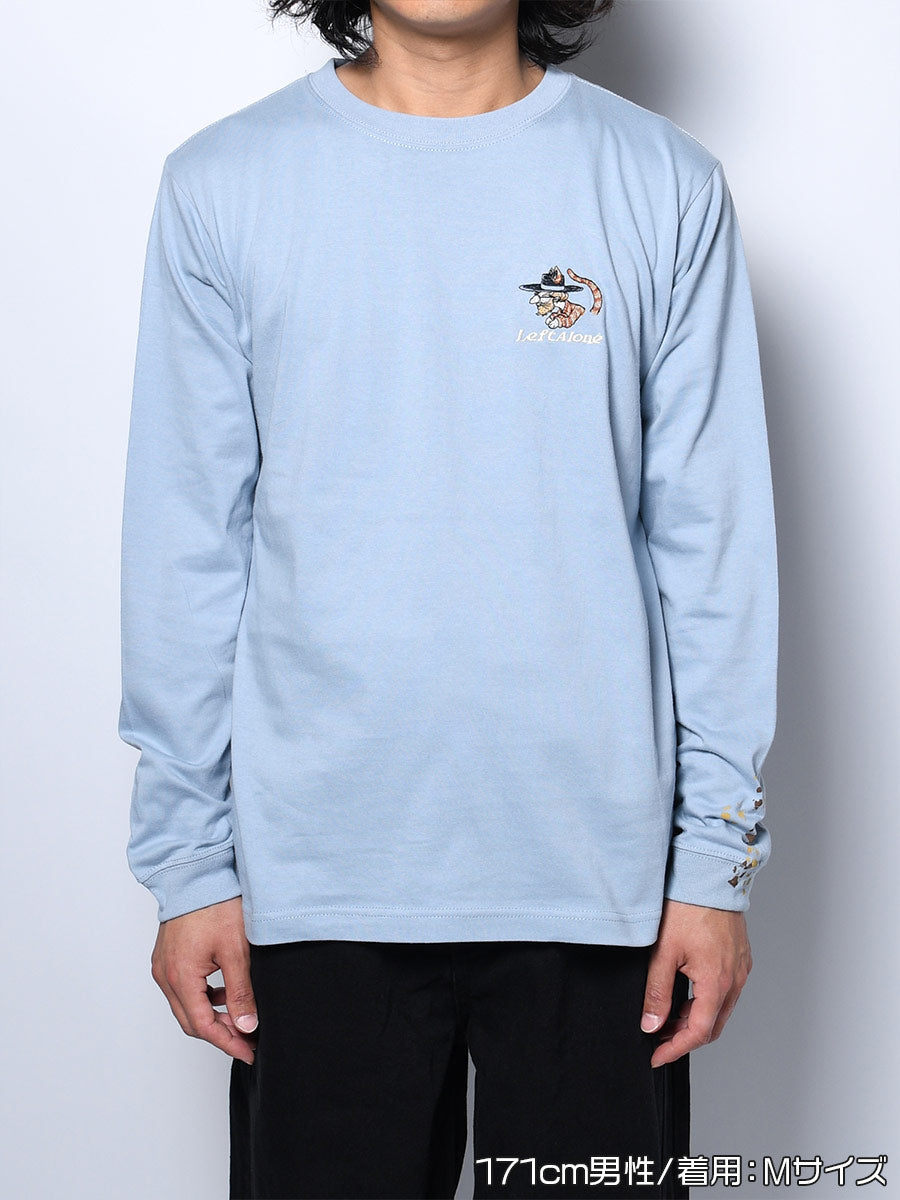 ICON CAT L/S TEE -LIGHT BLUE-