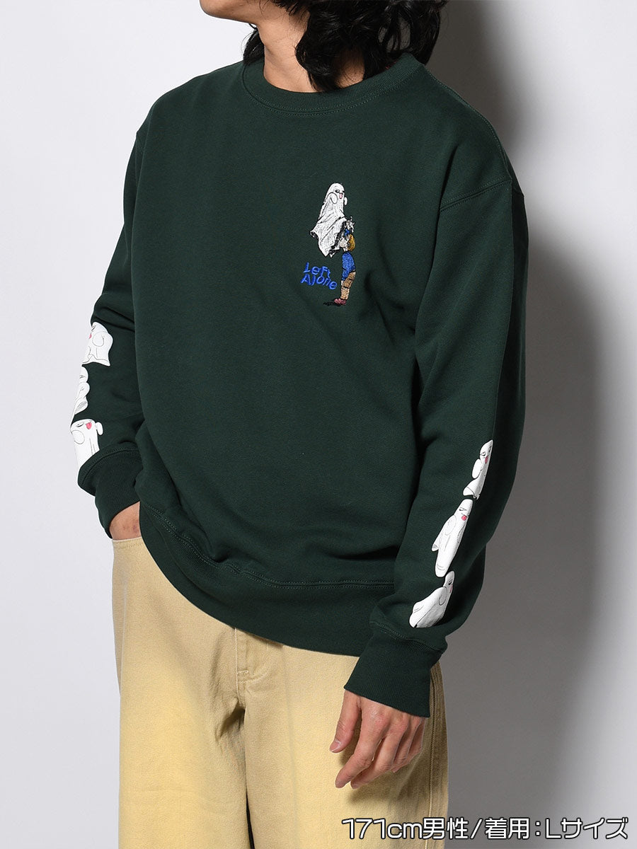 GHOST PUFF SWEAT -GREEN-