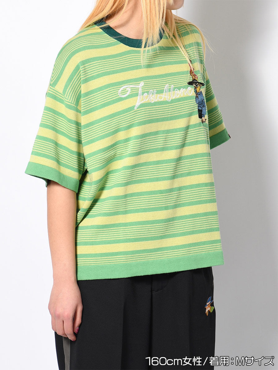 BORDER S/S TEE -GREEN-