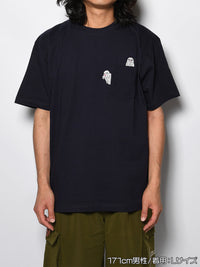 GHOST POCKET TEE -NAVY-