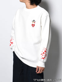 BROKEN HEART SWEAT -WHITE-
