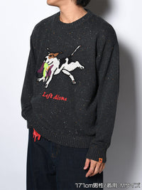 DOG KNIT -BLACK-