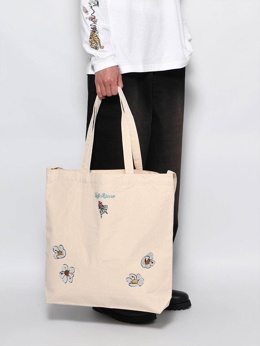 FLOWER 2WAY BAG -NATURAL-