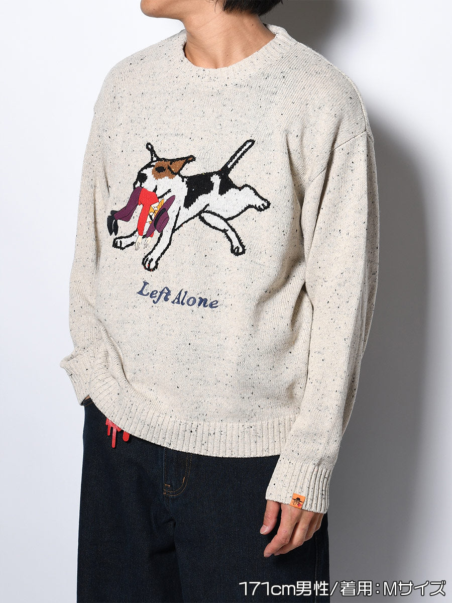 DOG KNIT -IVORY-