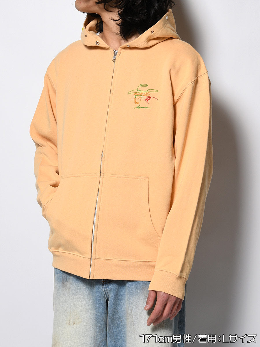 STUDS ICON ZIP PARKA -YELLOW-