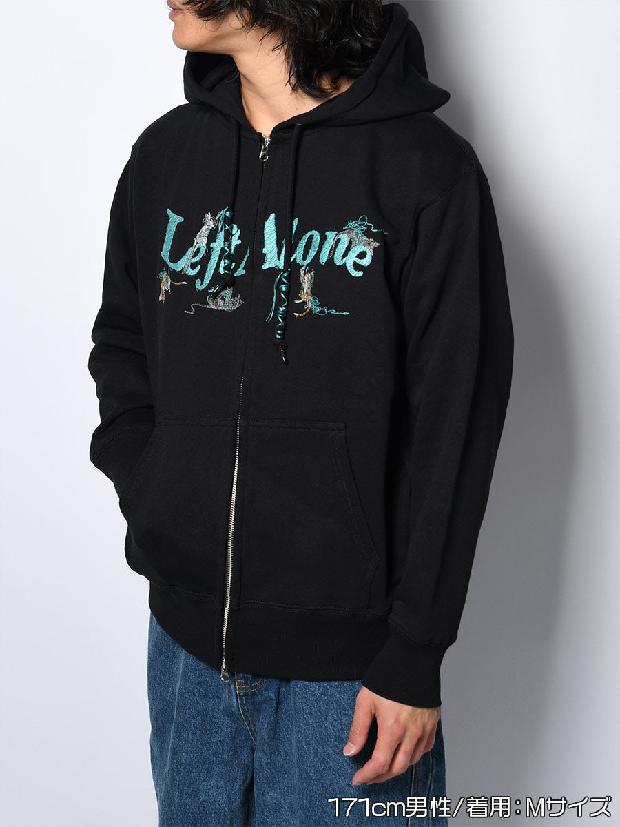 CAT ZIP PARKA -BLACK-