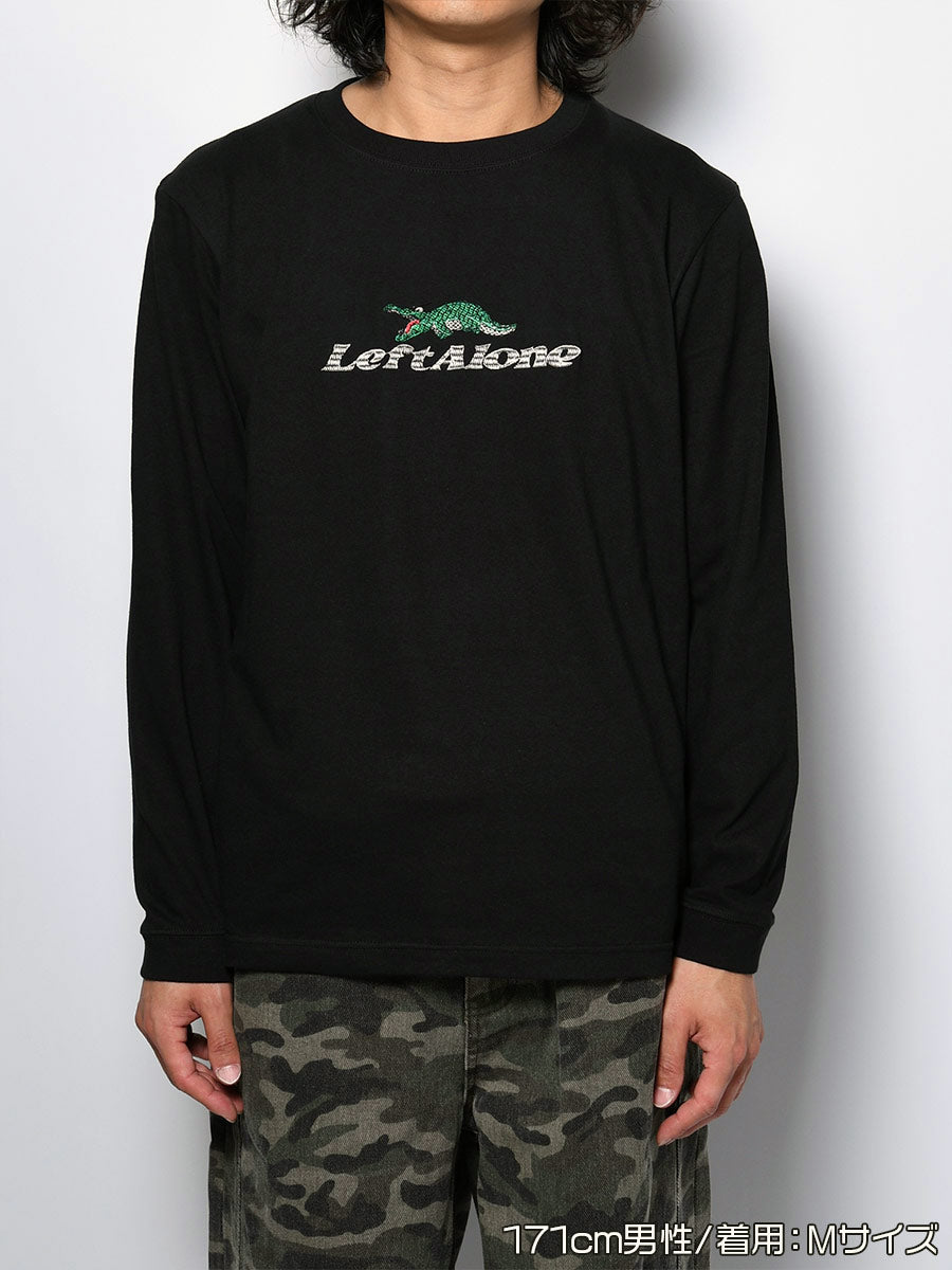 CROCO GIRL L/S TEE -BLACK-