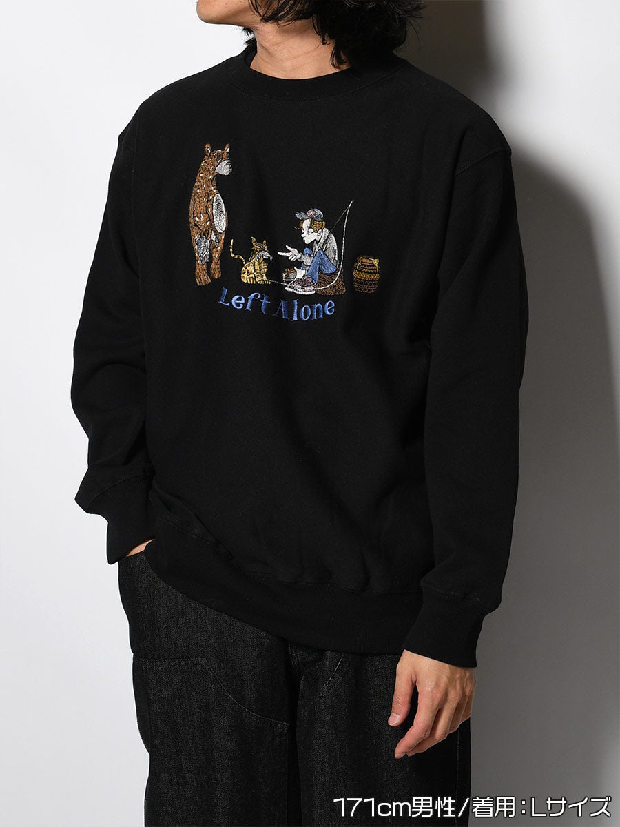 EXCHANGE SWEAT -BLACK-
