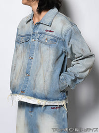 RAW WAVE DENIM JKT -L.INDIGO-