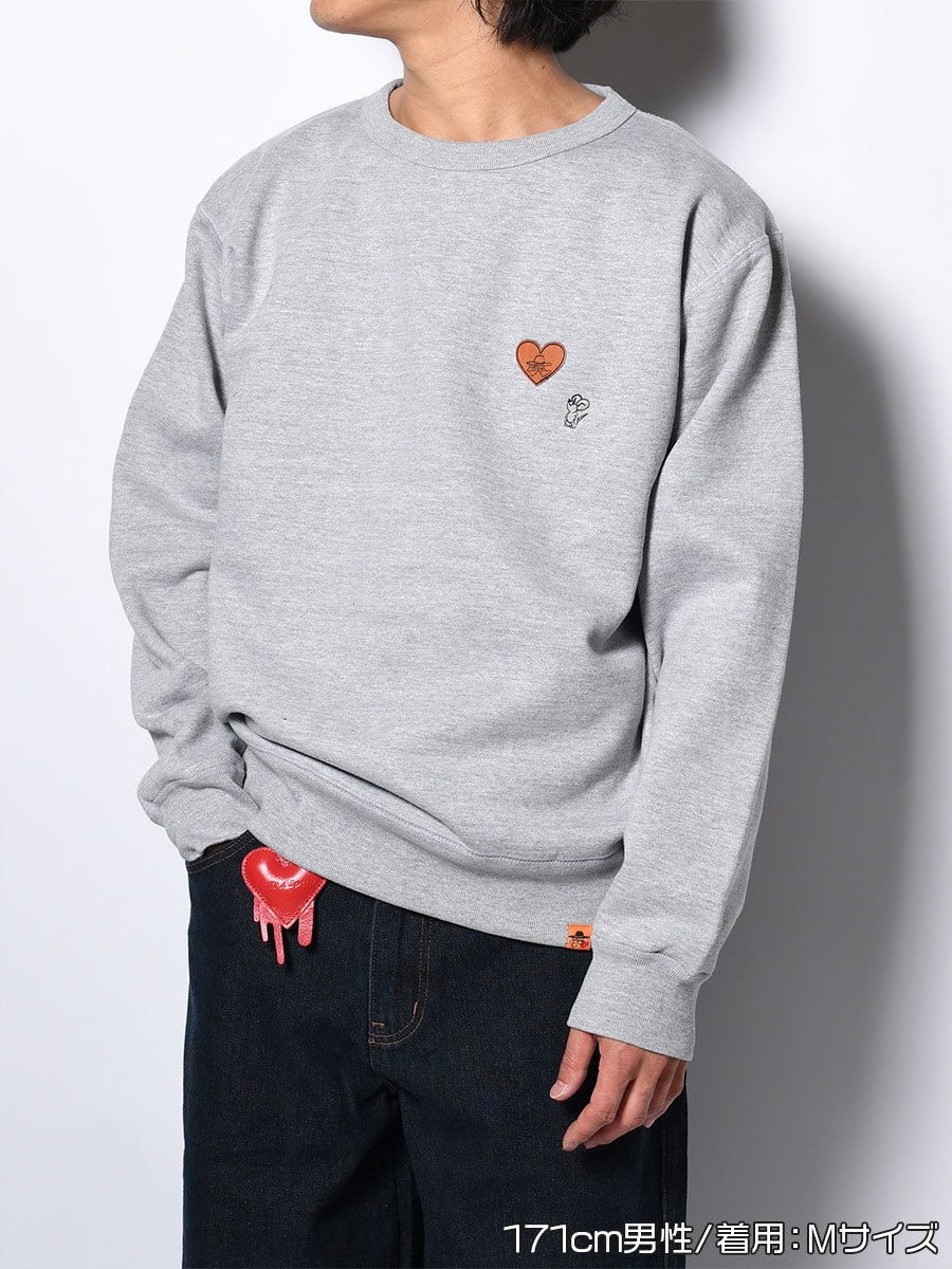 CONFESS SWEAT -HEATHER GREY-