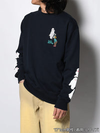GHOST PUFF SWEAT -NAVY-