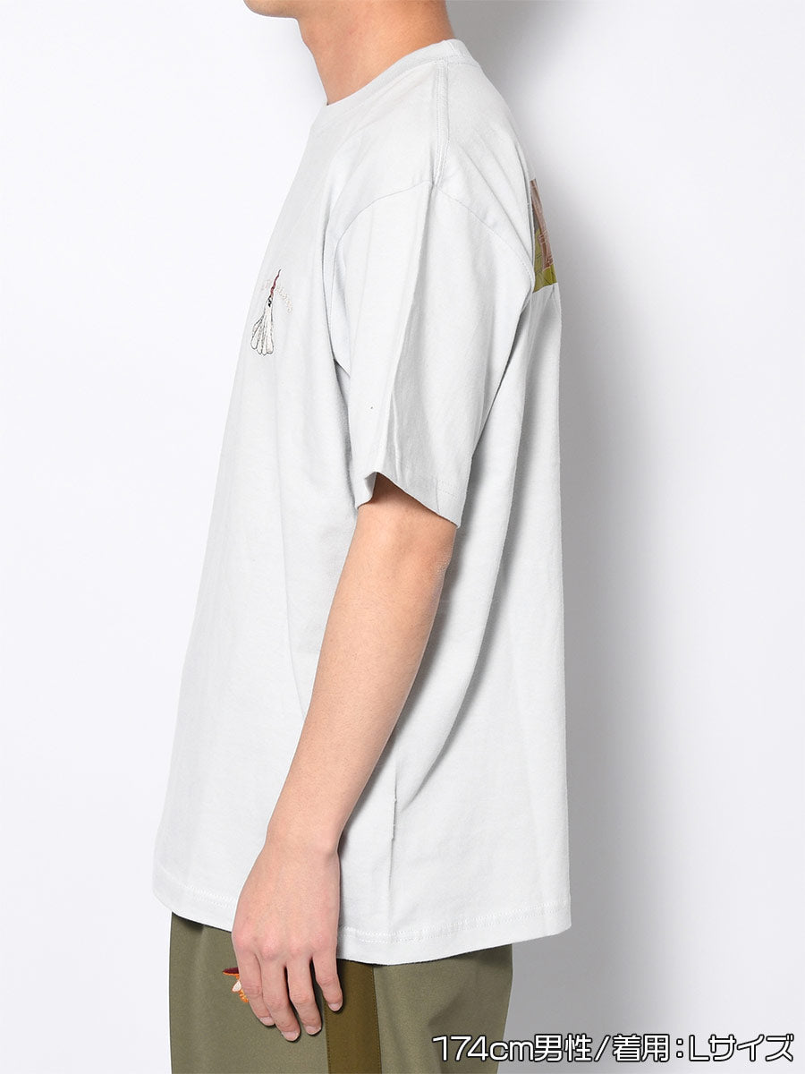 GHOST S/S TEE -LIGHT BLUE-