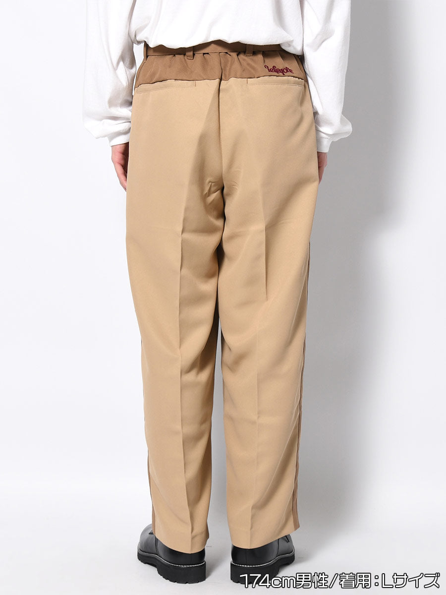 BELT TROUSERS -BEIGE-