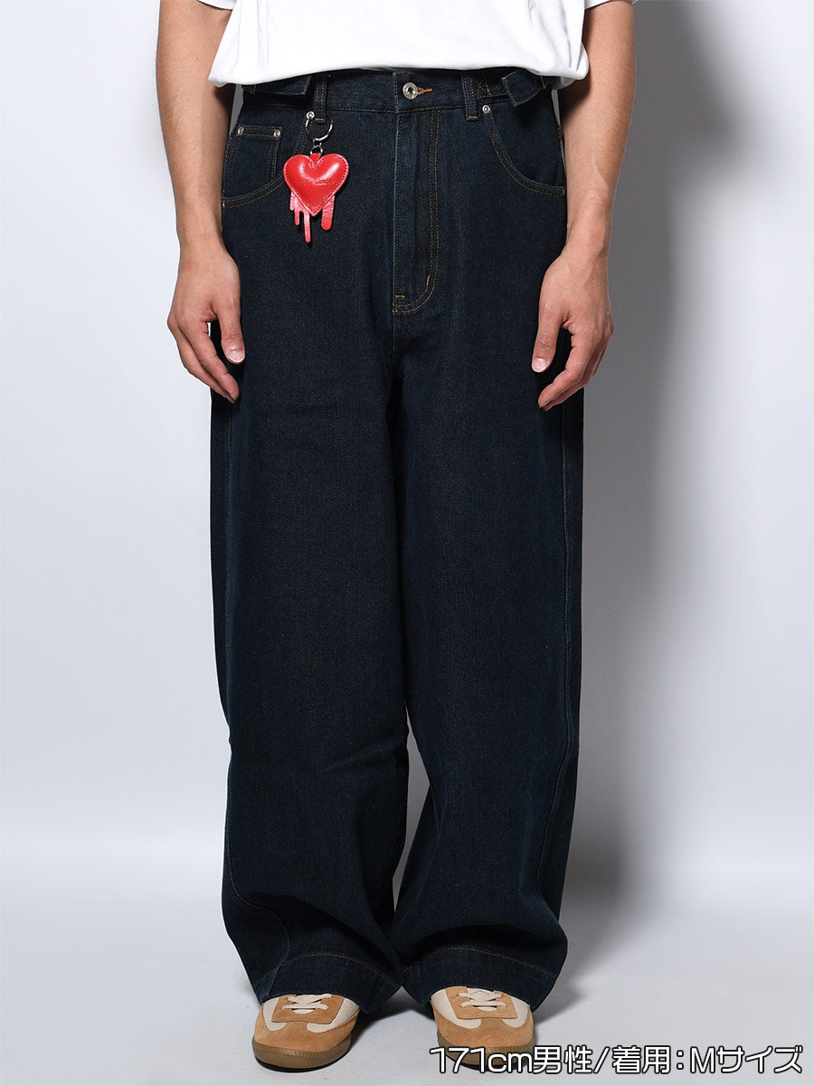 ONE WASH DENIM PANTS -INDIGO-