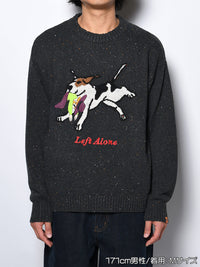 DOG KNIT -BLACK-