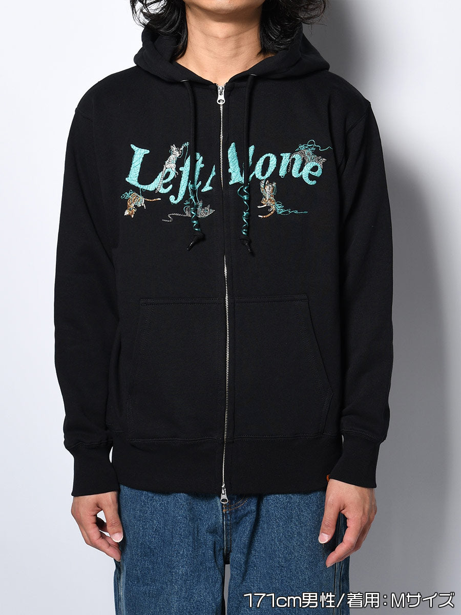 CAT ZIP PARKA -BLACK-