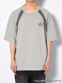 SWEAT S/S TEE -HEATHER GREY-