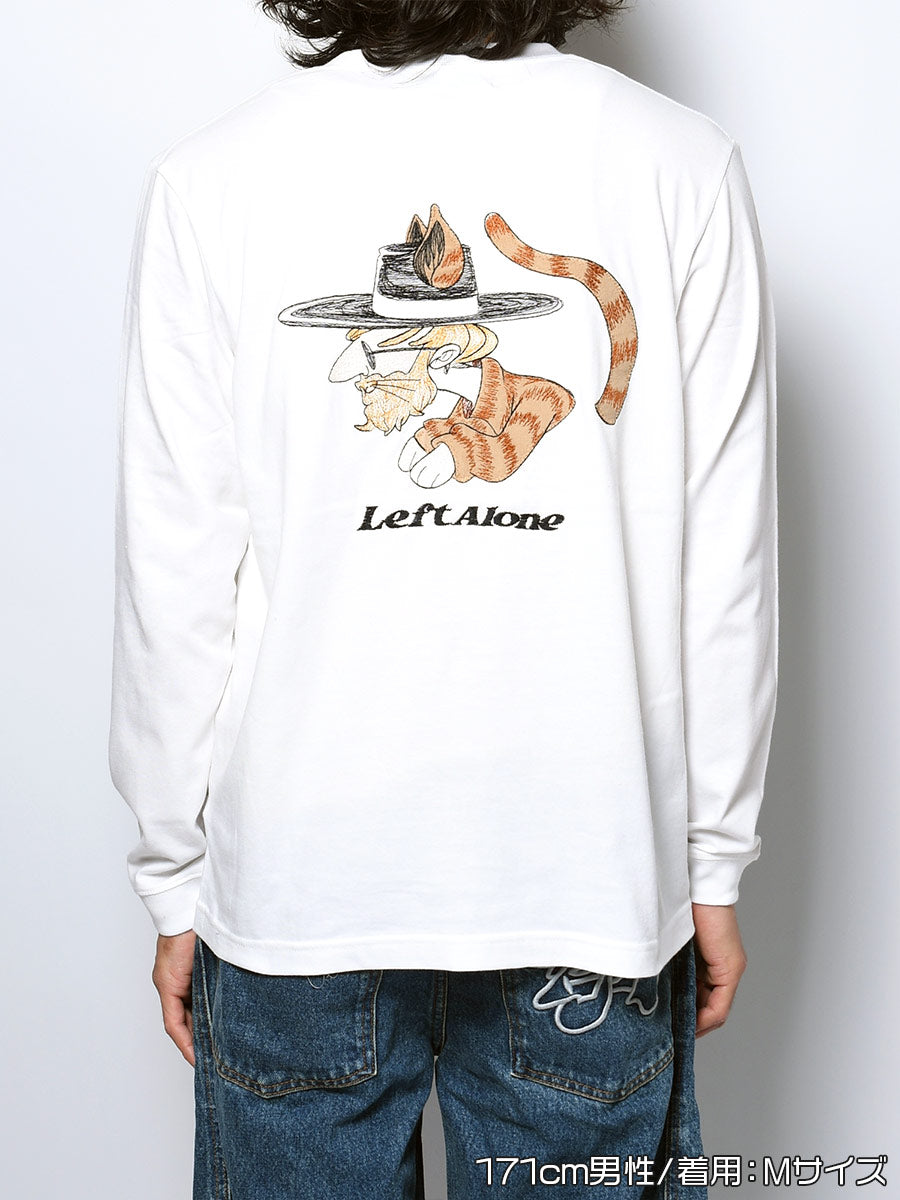 ICON CAT L/S TEE -WHITE-