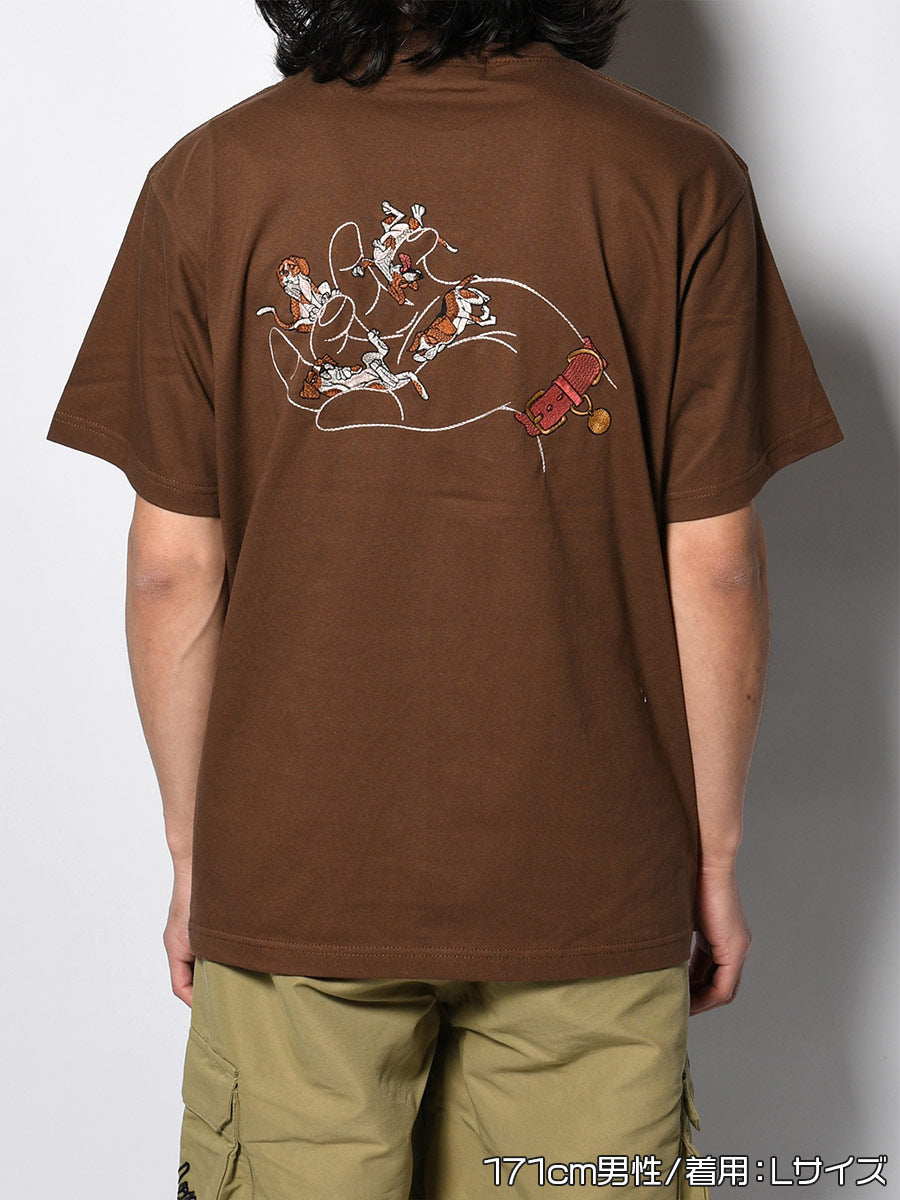 FREE DOG SS TEE -BROWN-