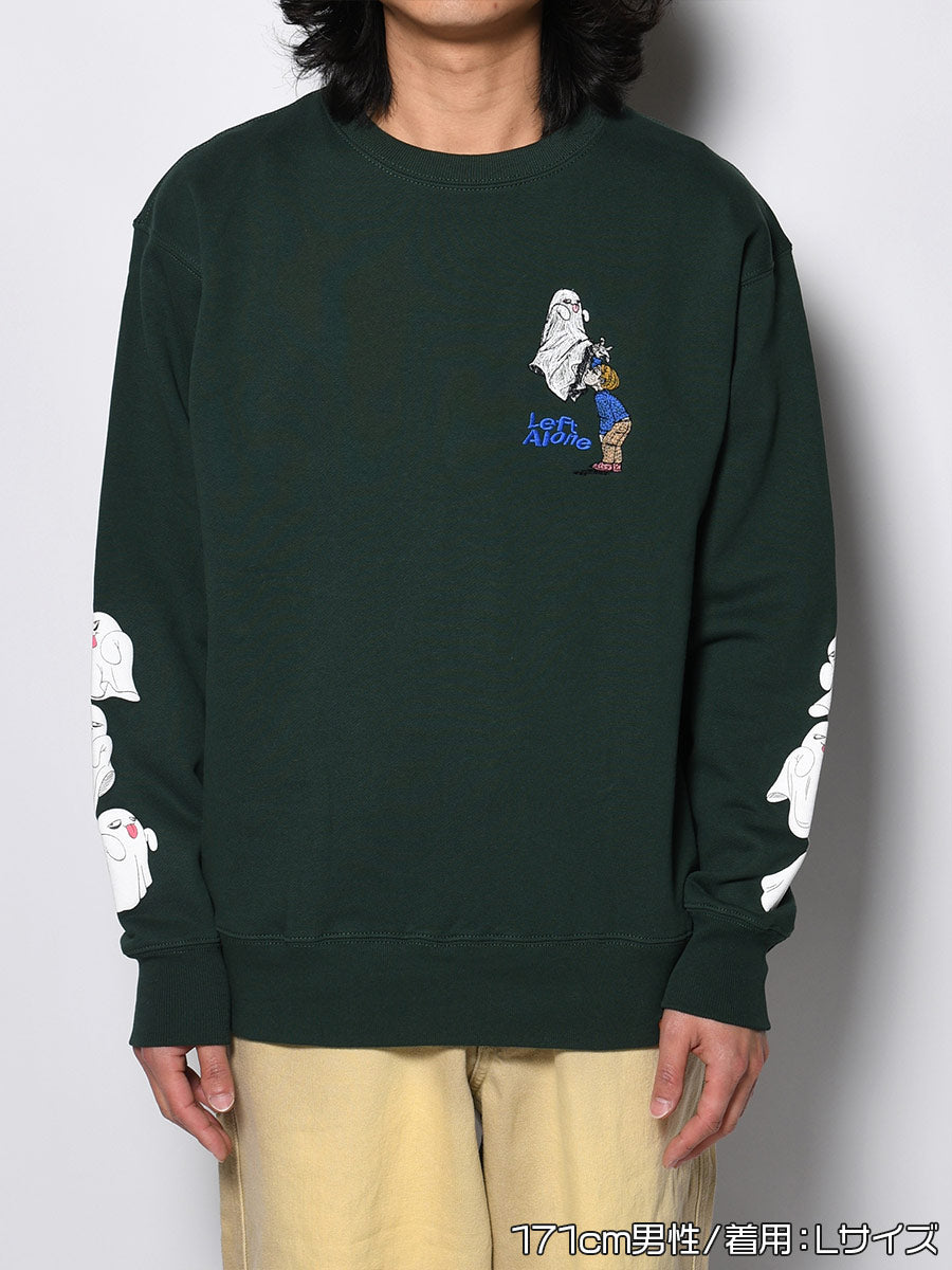 GHOST PUFF SWEAT -GREEN-
