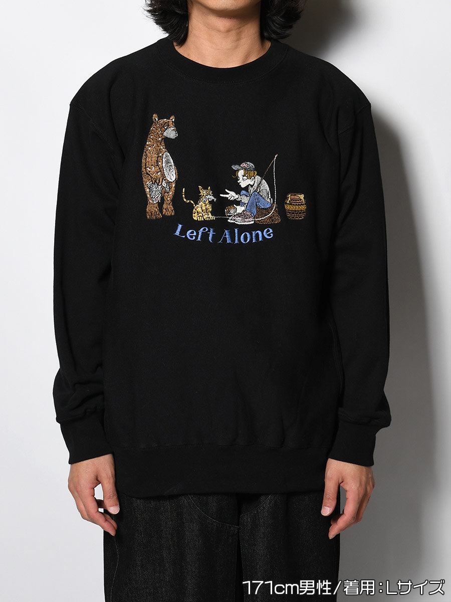 EXCHANGE SWEAT -BLACK-