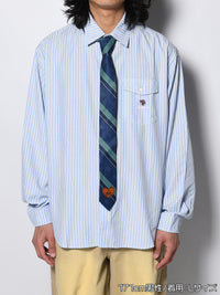 TIE STRIPE LS SHIRT -LIGHT BLUE-