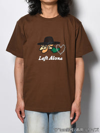 ICON FLOCKING SS TEE -BROWN-