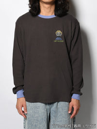 THERMAL RINGER LS TEE -CHARCOAL-