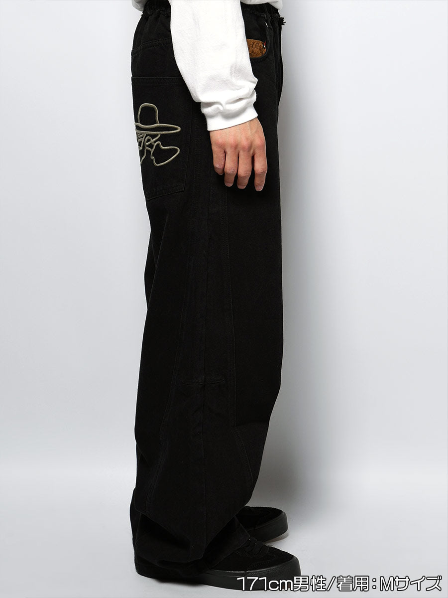 CHANGE DENIM PANTS -BLACK-