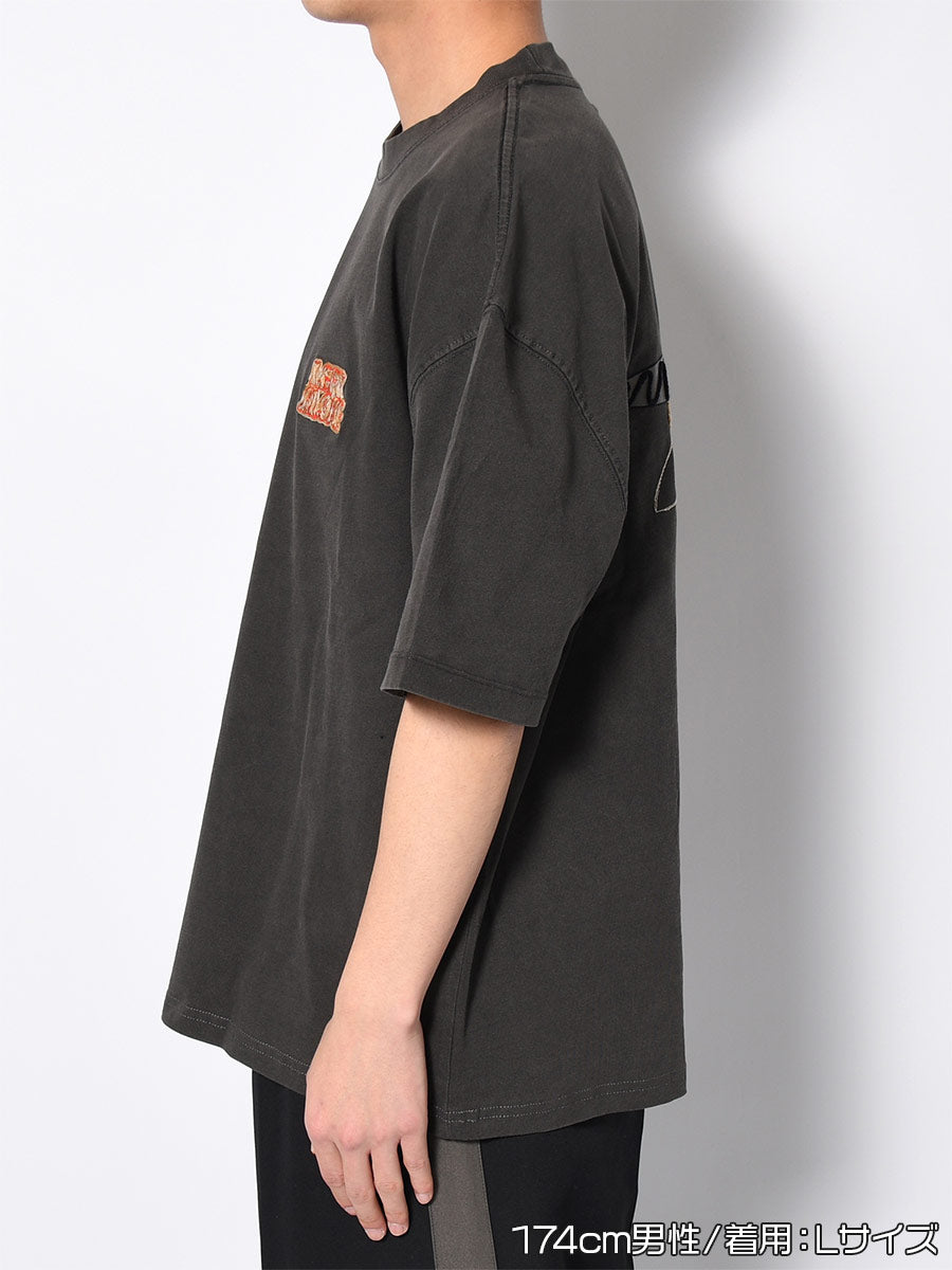 ICON PIGMENT S/S TEE -CHARCOAL-