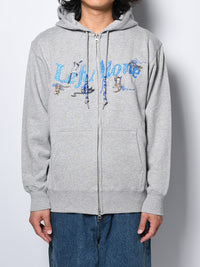 CAT ZIP PARKA -HEATHER GREY-